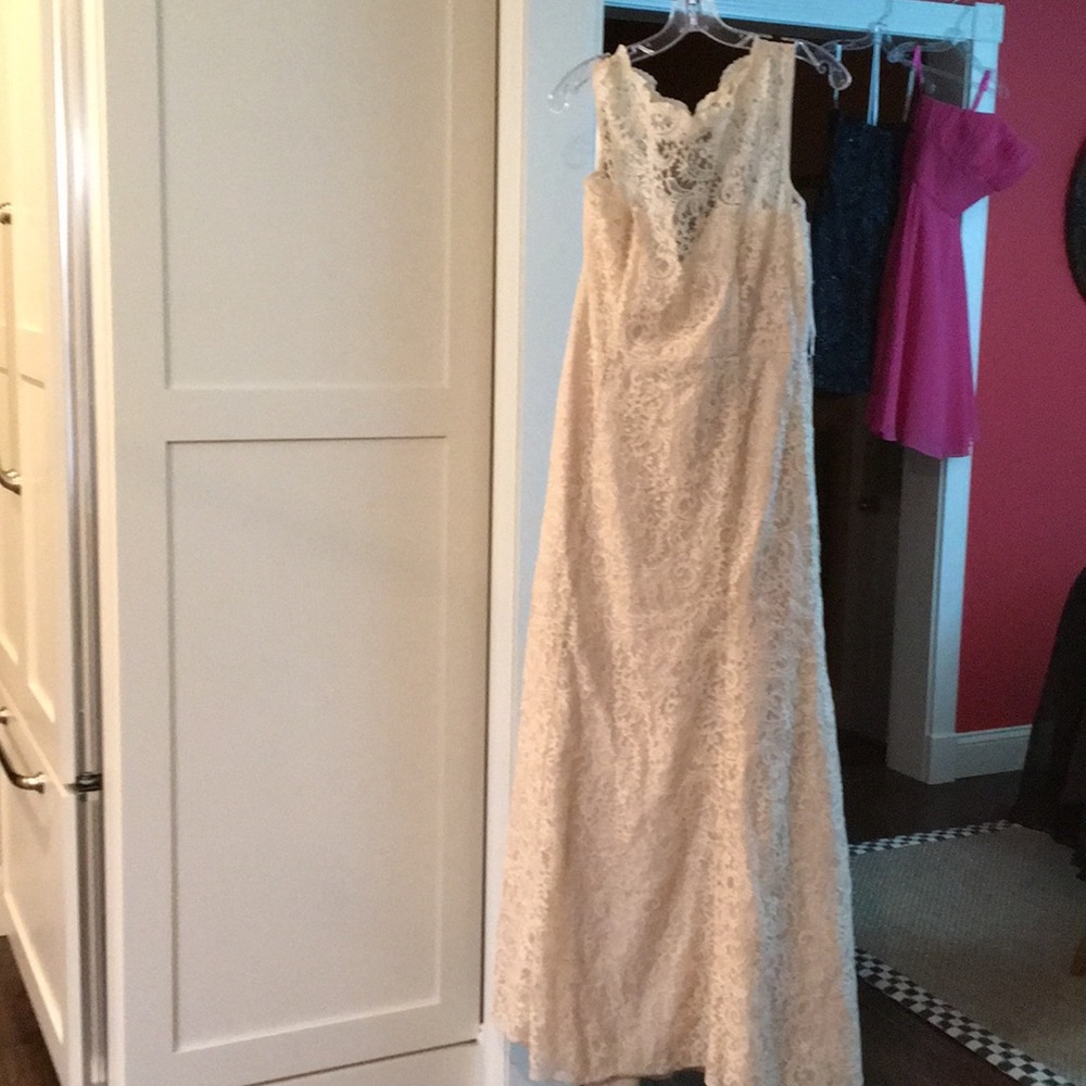 Long  prom party formal dress palomino size 16 new